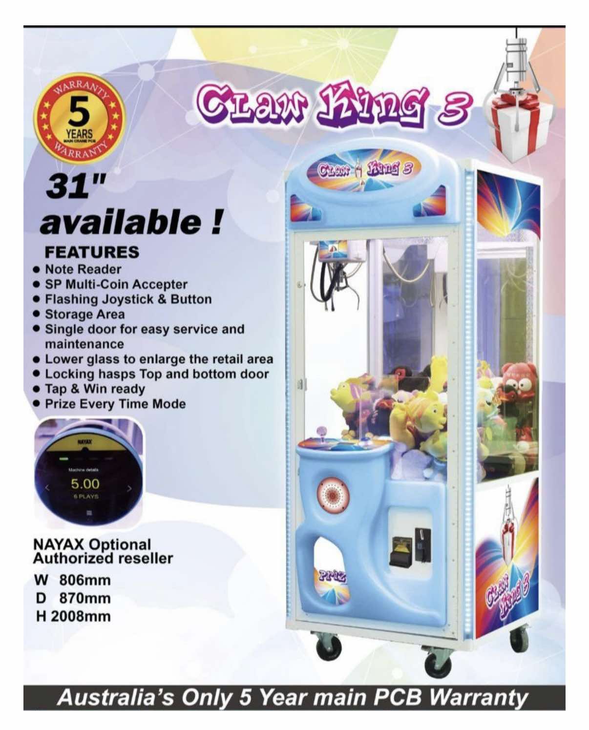 Claw King 3 31"
