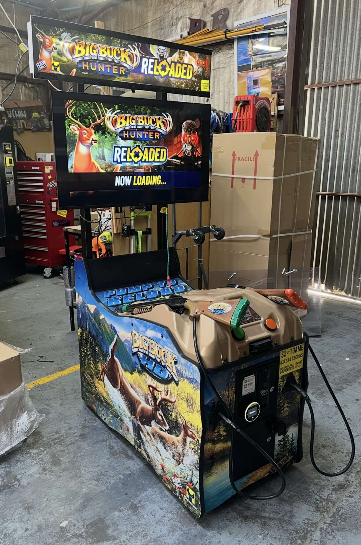 Big Buck Hunter HD with Reloaded software installed (Second Hand)