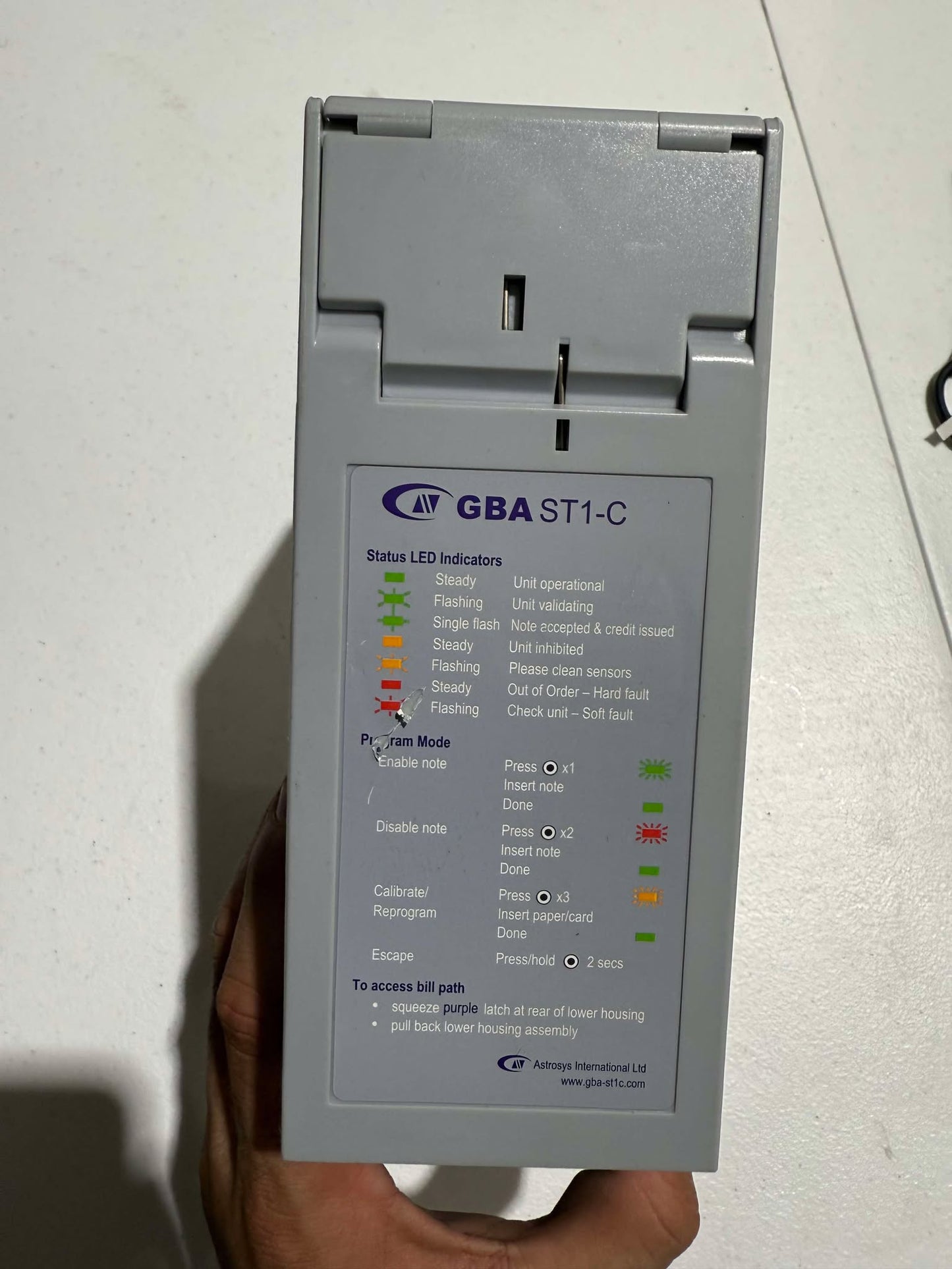 GBA STIC with stacker