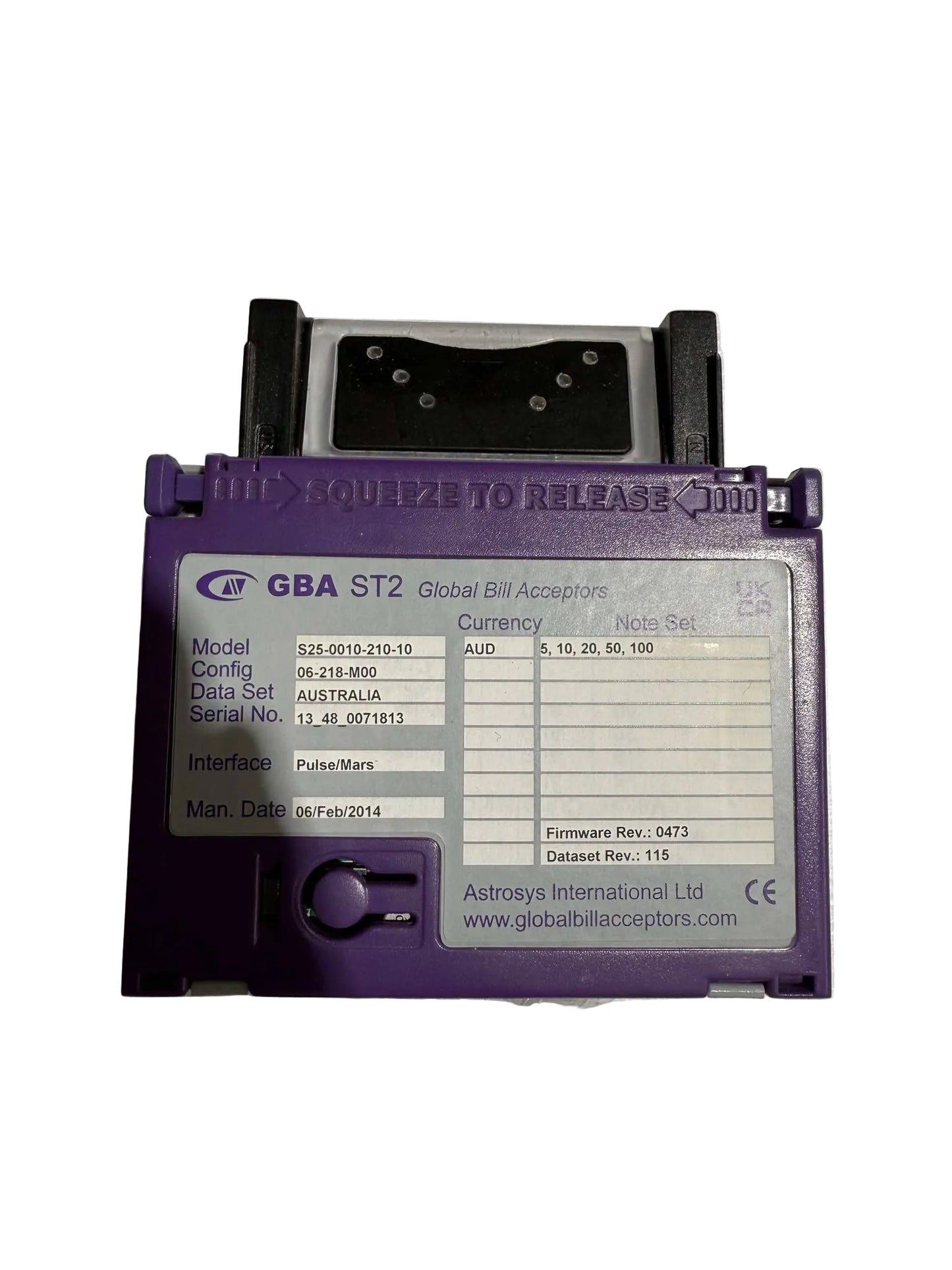 Microcoin GBA Note Acceptor USED
